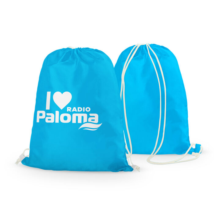 Stoffrucksack I love Radio Paloma