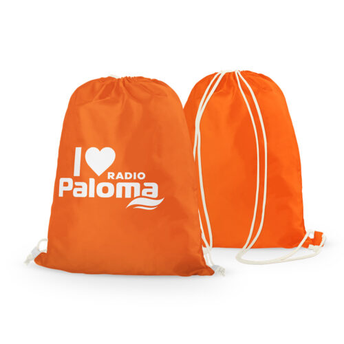 Stoffrucksack I love Radio Paloma