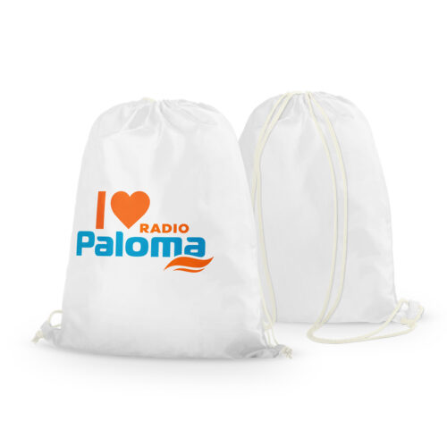 Stoffrucksack I love Radio Paloma